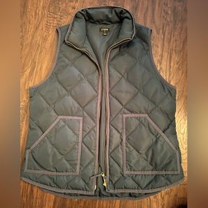 Dark green J Crew vest size large